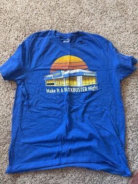 Blue Graphic Tee - Make It A Night - #10